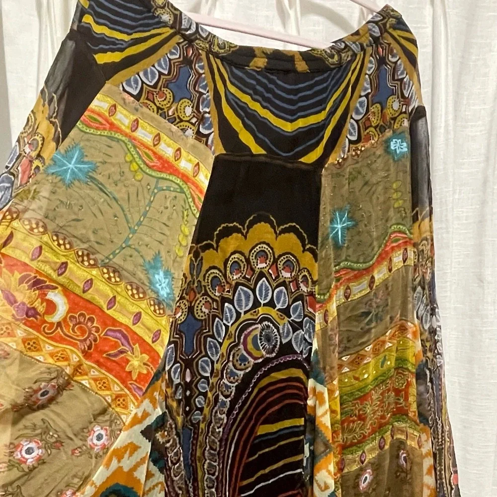 Anu by Natural boho patchwork skirt Size M